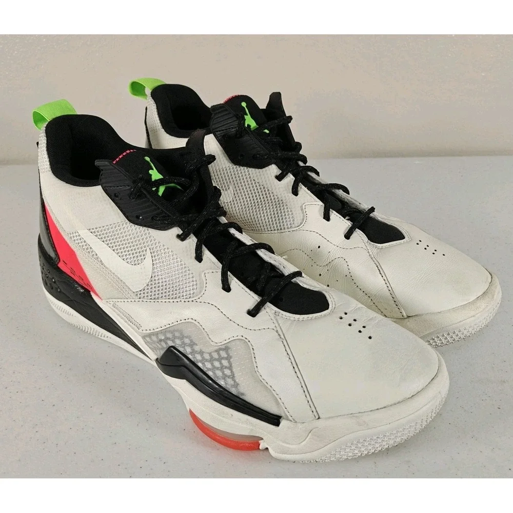 Nike Air Jordan Zoom 92 Sail Men Sz 14 Shoes Black White Basketball CK9183-100